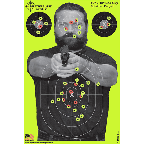 12” x 18” Bad Guy Splatter Target