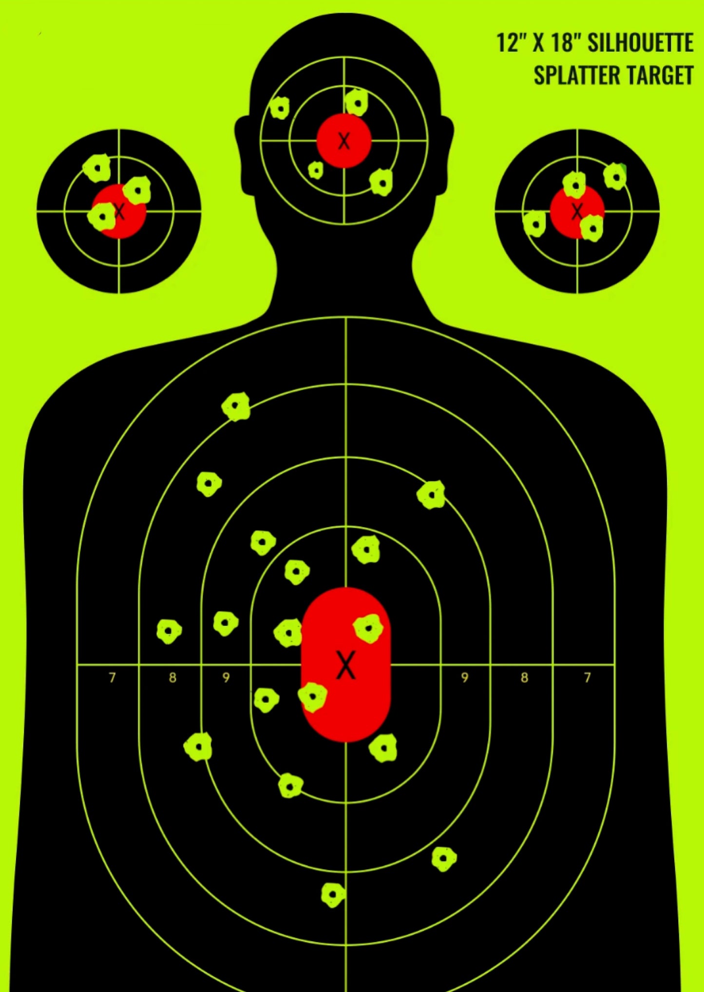 12x18 silhouette Splatter 5 pack